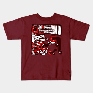 Tezcatlipoca glyph Kids T-Shirt